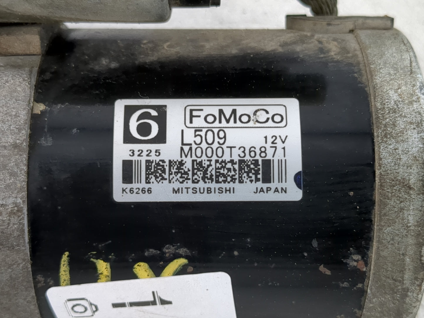 2013 Mazda 3 Car Starter Motor Solenoid OEM P/N:M000T36871 Fits Fits 2014 2015 2016 2017 OEM Used Auto Parts - Oemusedautopa