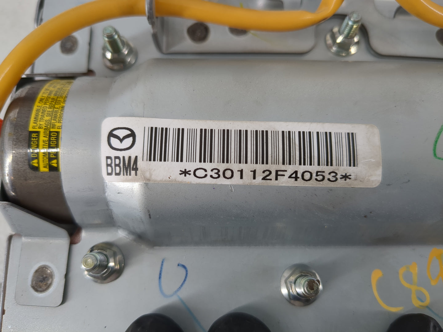 2011-2013 Mazda 3 Air Bag Passenger Right Dashboard OEM P/N:C3011360618 Fits Fits 2011 2012 2013 OEM Used Auto Parts - Oemus