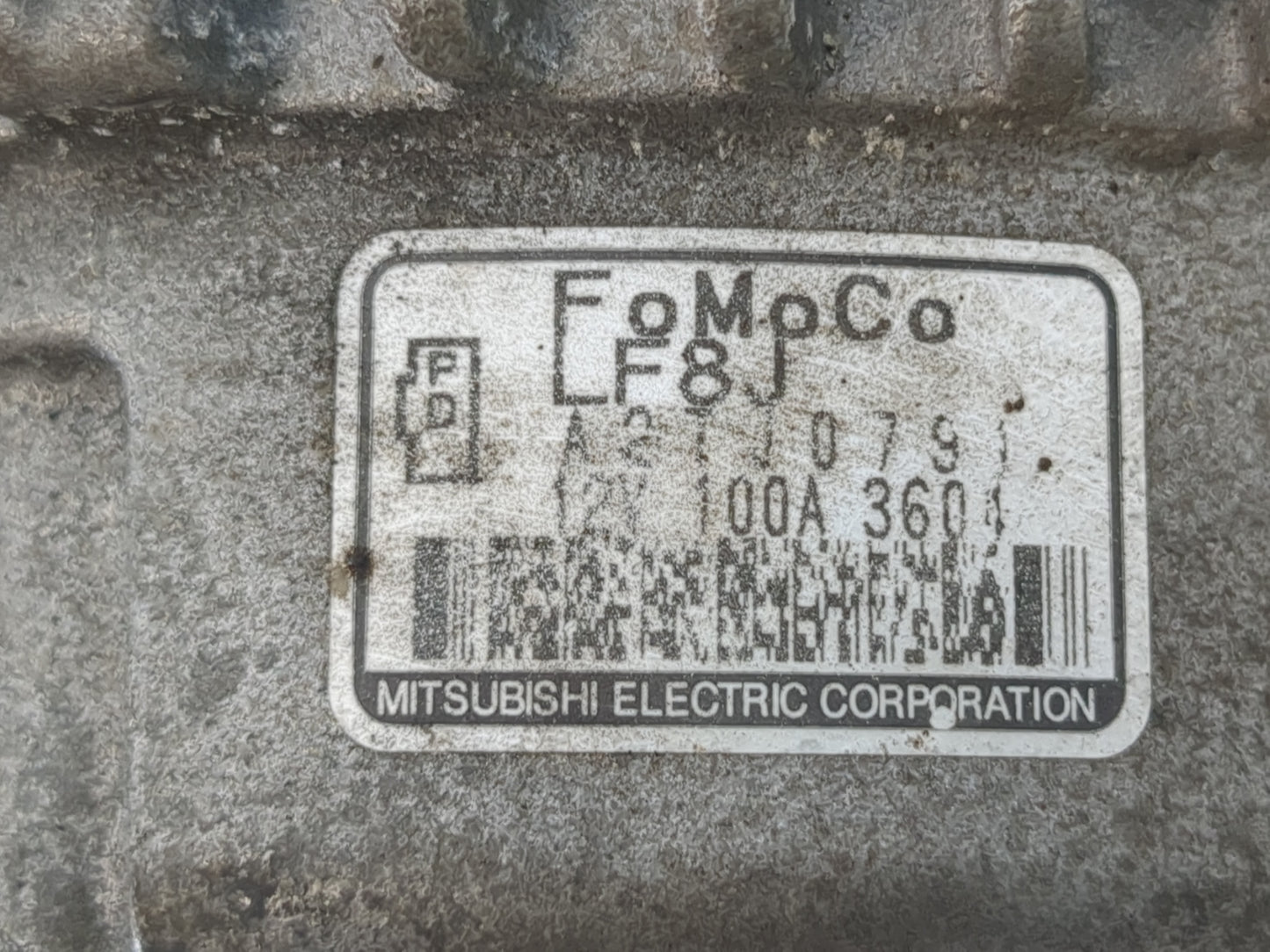 2010-2013 Mazda 3 Alternator Replacement Generator Charging Assembly Engine OEM P/N:A2TJ0791 Fits Fits 2010 2011 2012 2013 O