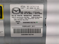 2011 Mazda 3 Radio AM FM Cd Player Receiver Replacement P/N:BBM5 66 AR0 Fits OEM Used Auto Parts - Oemusedautoparts1.com
