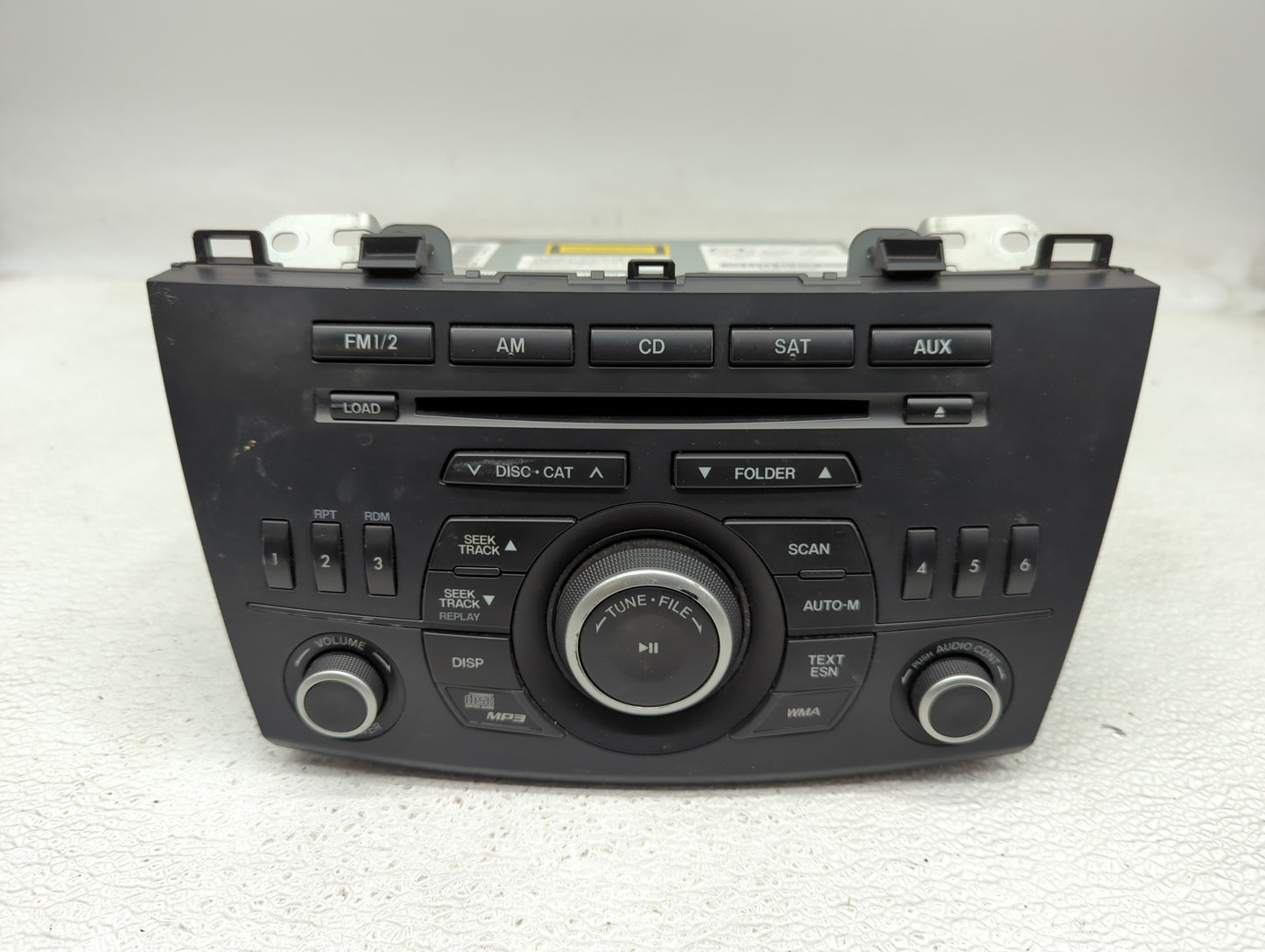 2012-2013 Mazda 3 Radio AM FM Cd Player Receiver Replacement P/N:BGV4 66 AR0 Fits Fits 2012 2013 OEM Used Auto Parts - Oemus