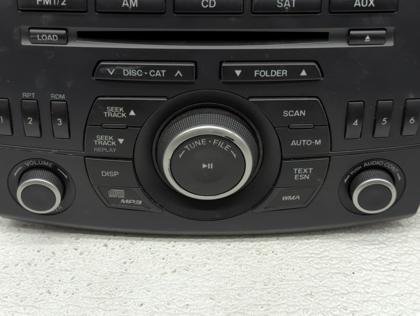 2012-2013 Mazda 3 Radio AM FM Cd Player Receiver Replacement P/N:BGV4 66 AR0 Fits Fits 2012 2013 OEM Used Auto Parts - Oemus