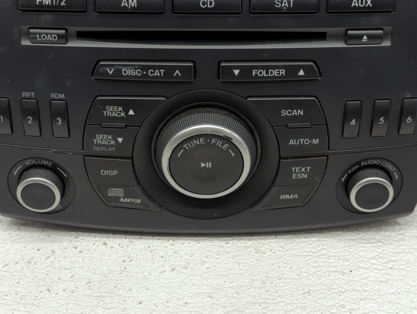2012-2013 Mazda 3 Radio AM FM Cd Player Receiver Replacement P/N:BGV4 66 AR0 Fits Fits 2012 2013 OEM Used Auto Parts - Oemus