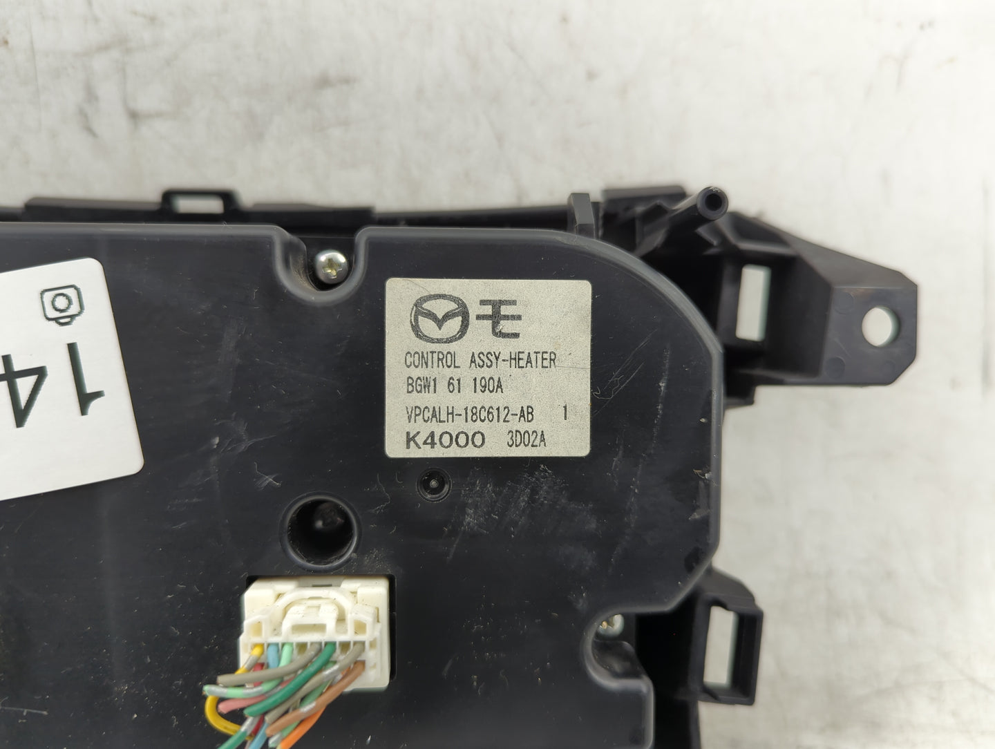 2012-2013 Mazda 3 Climate Control Module Temperature AC/Heater Replacement P/N:BGW1 61 190A VPCALH-18C612-AB Fits Fits 2012 