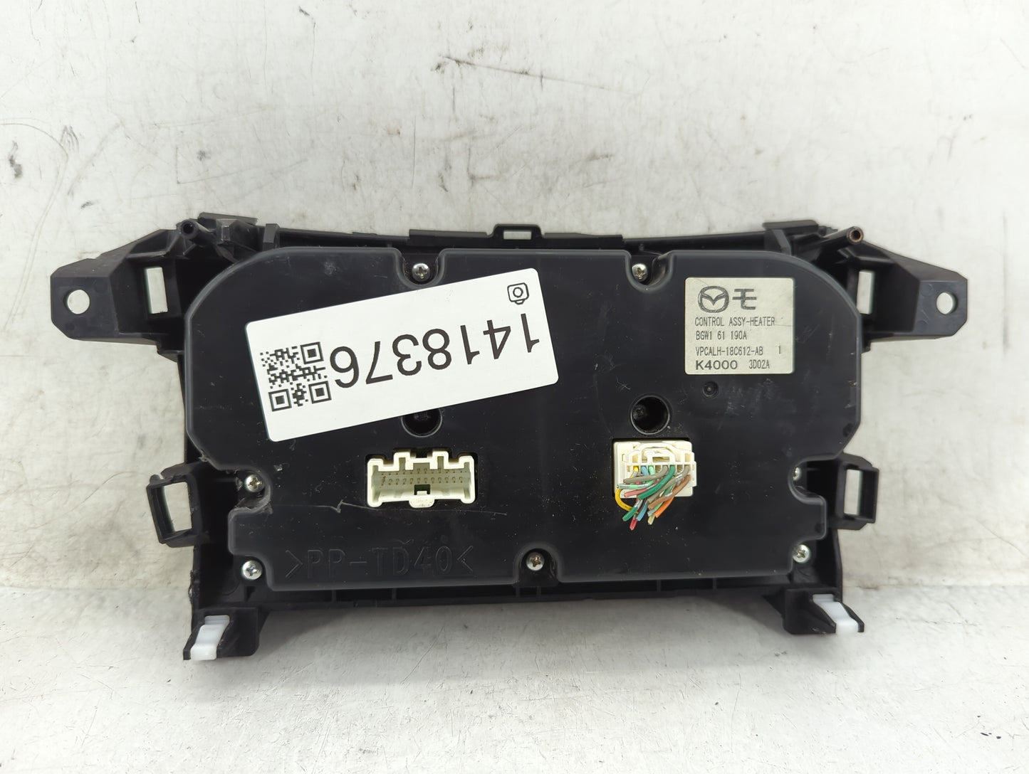 2012-2013 Mazda 3 Climate Control Module Temperature AC/Heater Replacement P/N:BGW1 61 190A VPCALH-18C612-AB Fits Fits 2012 
