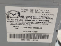 2012-2013 Mazda 3 Radio AM FM Cd Player Receiver Replacement P/N:BBM5 66 AR0 14792746 Fits Fits 2012 2013 OEM Used Auto Part