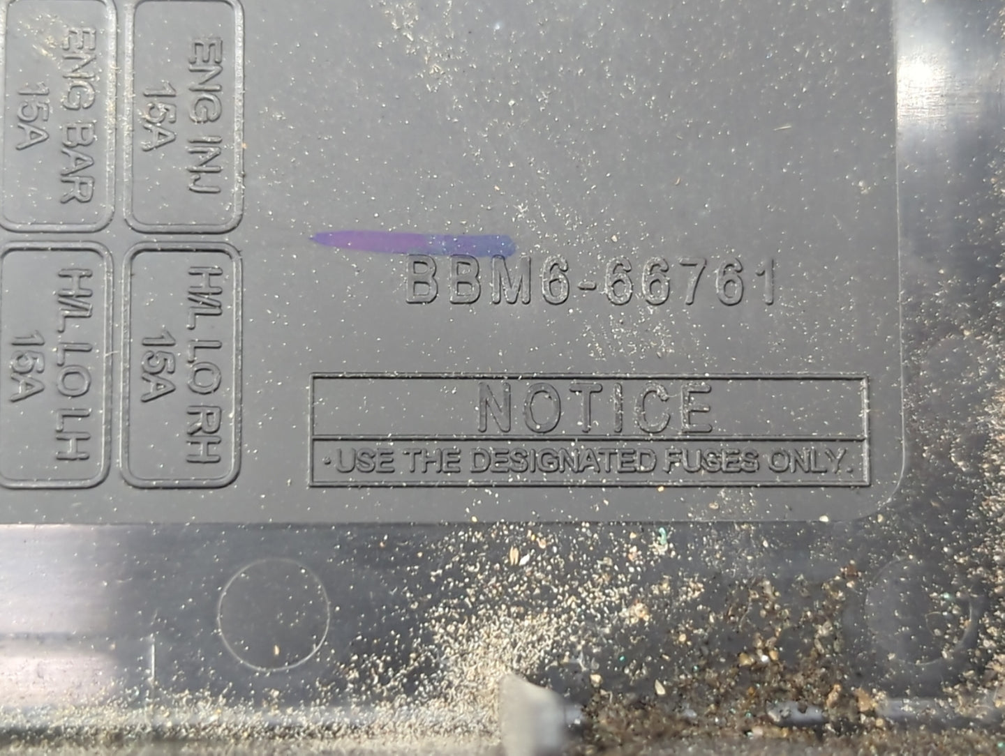 2013 Mazda 3 Fusebox Fuse Box Panel Relay Module P/N:BBM6-66761 Fits OEM Used Auto Parts - Oemusedautoparts1.com