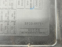 2013 Mazda 3 Fusebox Fuse Box Panel Relay Module P/N:BFD2 66761 Fits OEM Used Auto Parts - Oemusedautoparts1.com
