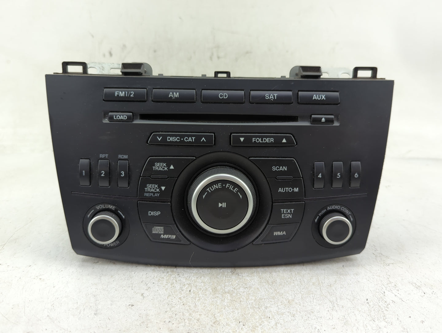 2013 Mazda 3 Radio AM FM Cd Player Receiver Replacement P/N:BGV4 66 9R0A Fits OEM Used Auto Parts - Oemusedautoparts1.com