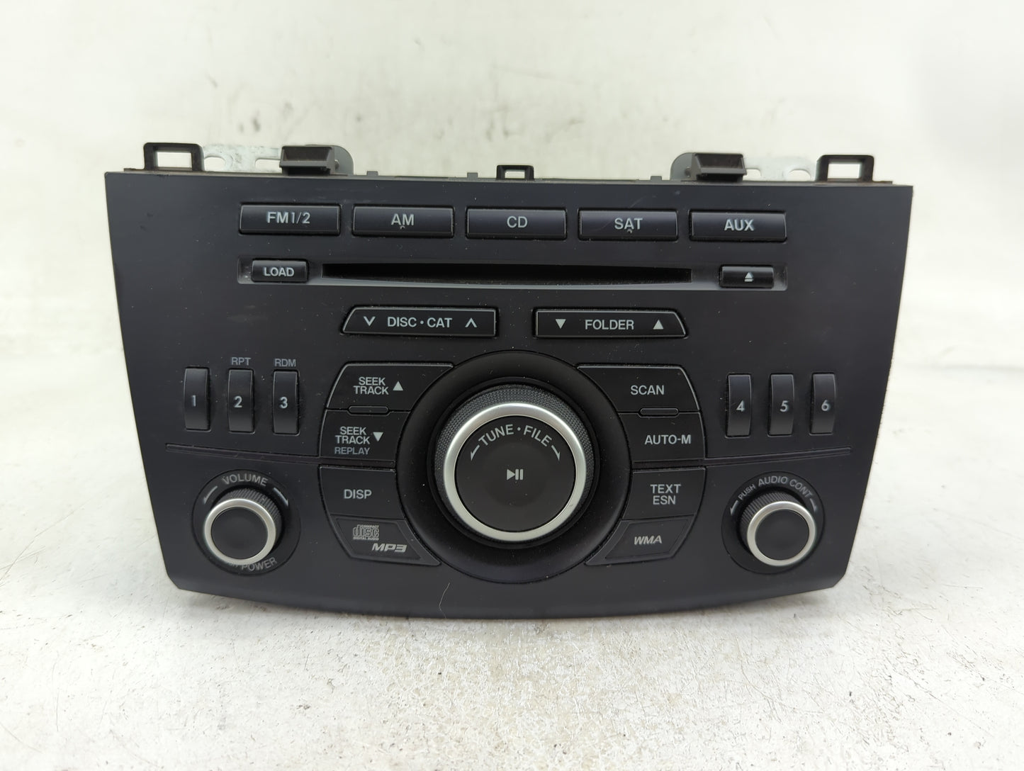 2013 Mazda 3 Radio AM FM Cd Player Receiver Replacement P/N:BGV4 66 9R0A Fits OEM Used Auto Parts - Oemusedautoparts1.com