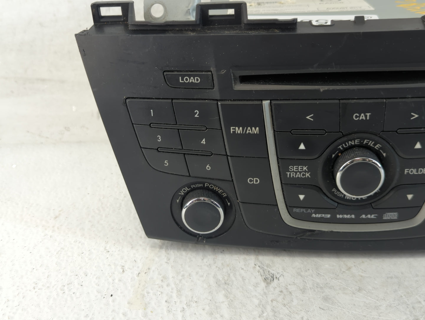 2013-2017 Mazda 5 Radio AM FM Cd Player Receiver Replacement P/N:CG40 66 9R0 Fits Fits 2013 2014 2015 2016 2017 OEM Used Aut