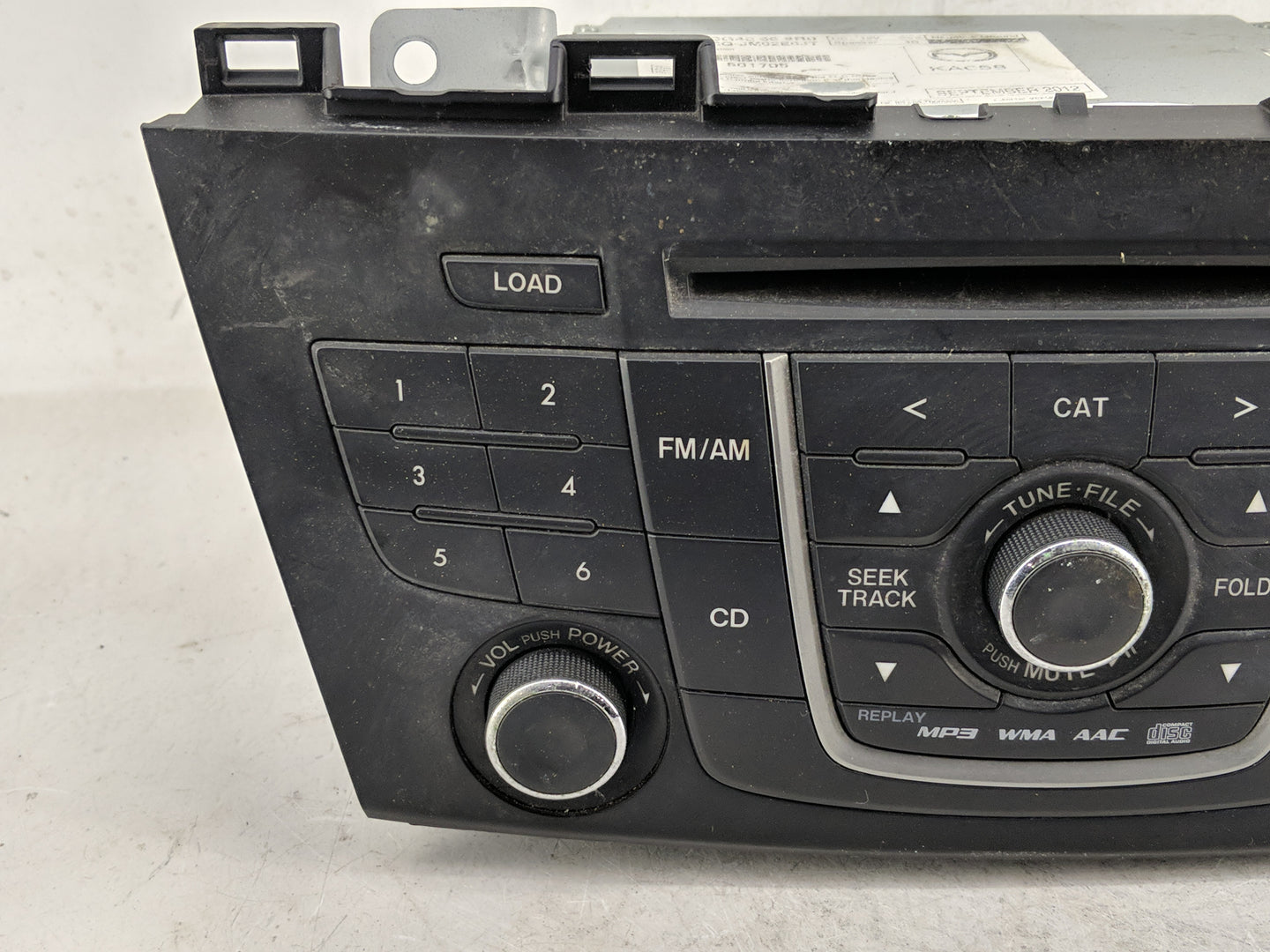 2013-2017 Mazda 5 Radio AM FM Cd Player Receiver Replacement P/N:CG40 66 9R0 Fits Fits 2013 2014 2015 2016 2017 OEM Used Aut