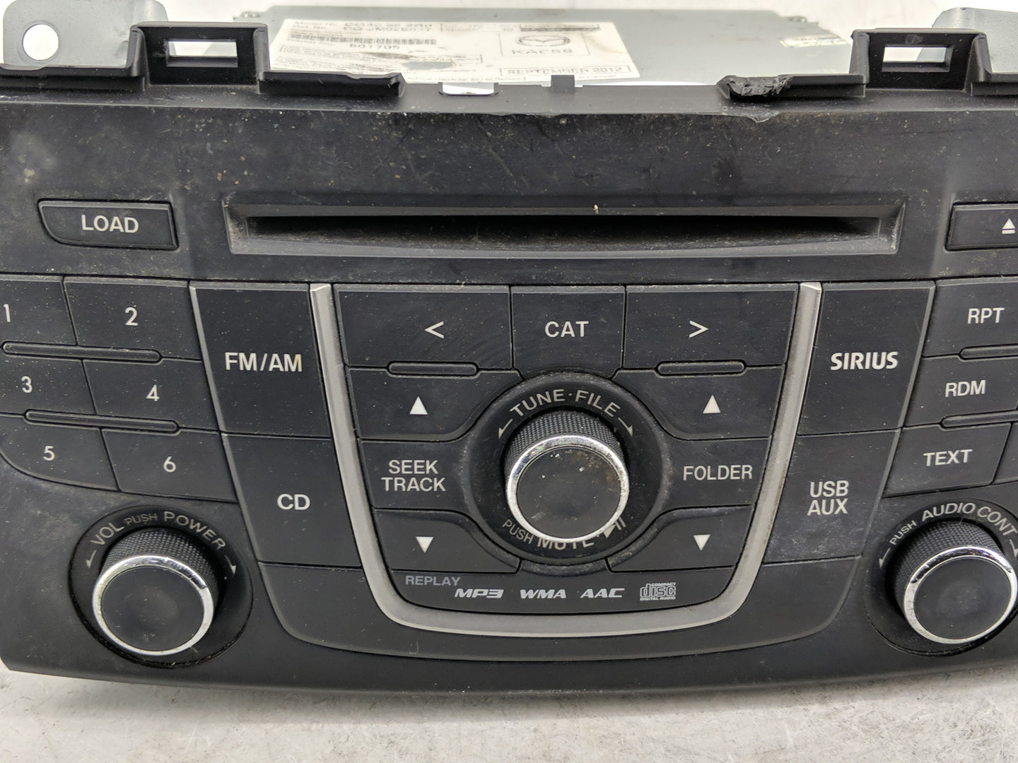 2013-2017 Mazda 5 Radio AM FM Cd Player Receiver Replacement P/N:CG40 66 9R0 Fits Fits 2013 2014 2015 2016 2017 OEM Used Aut