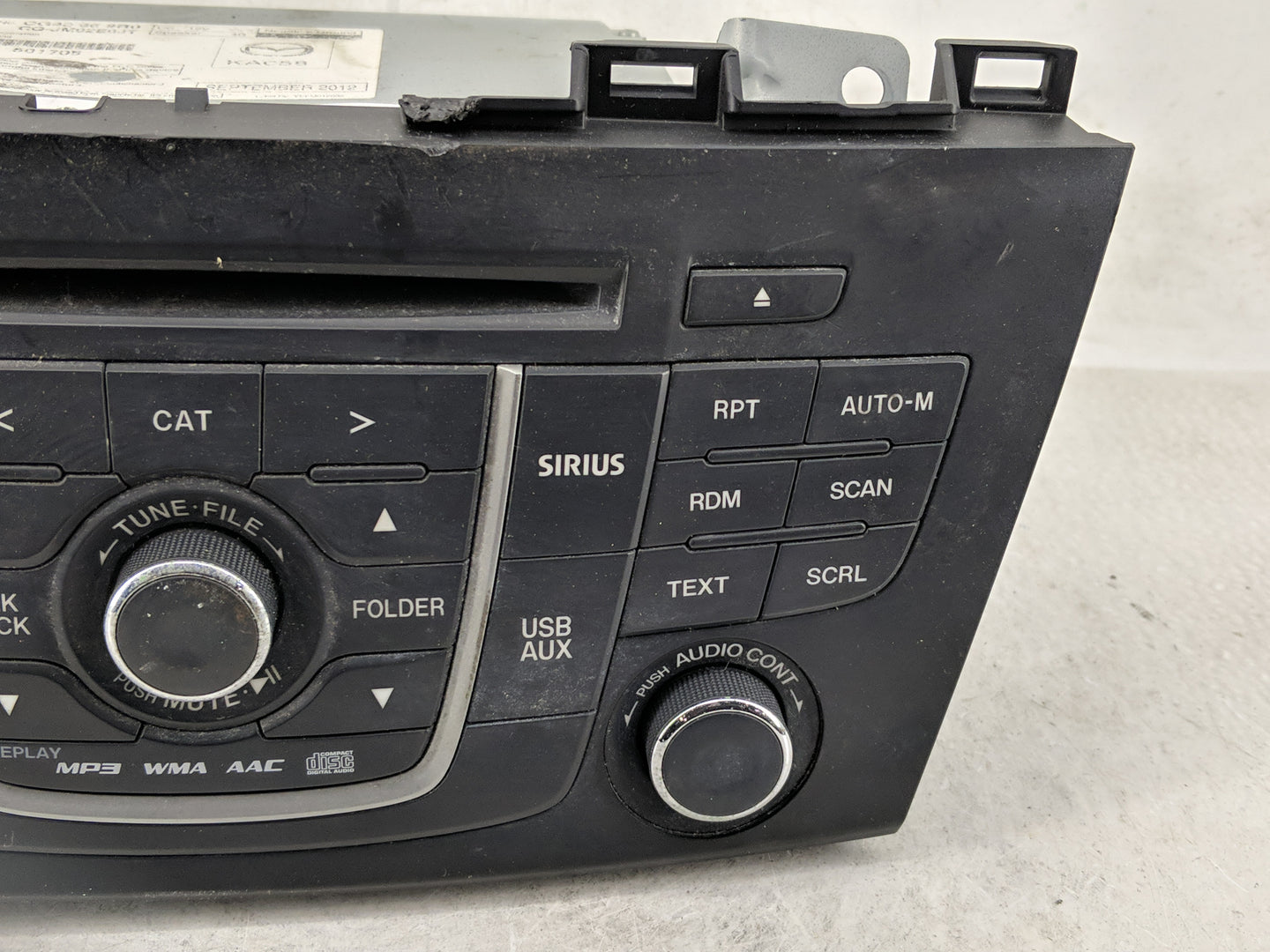 2013-2017 Mazda 5 Radio AM FM Cd Player Receiver Replacement P/N:CG40 66 9R0 Fits Fits 2013 2014 2015 2016 2017 OEM Used Aut