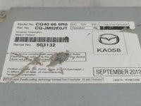 2013-2017 Mazda 5 Radio AM FM Cd Player Receiver Replacement P/N:KA058 CG40 66 9R0 Fits Fits 2013 2014 2015 2016 2017 OEM Us