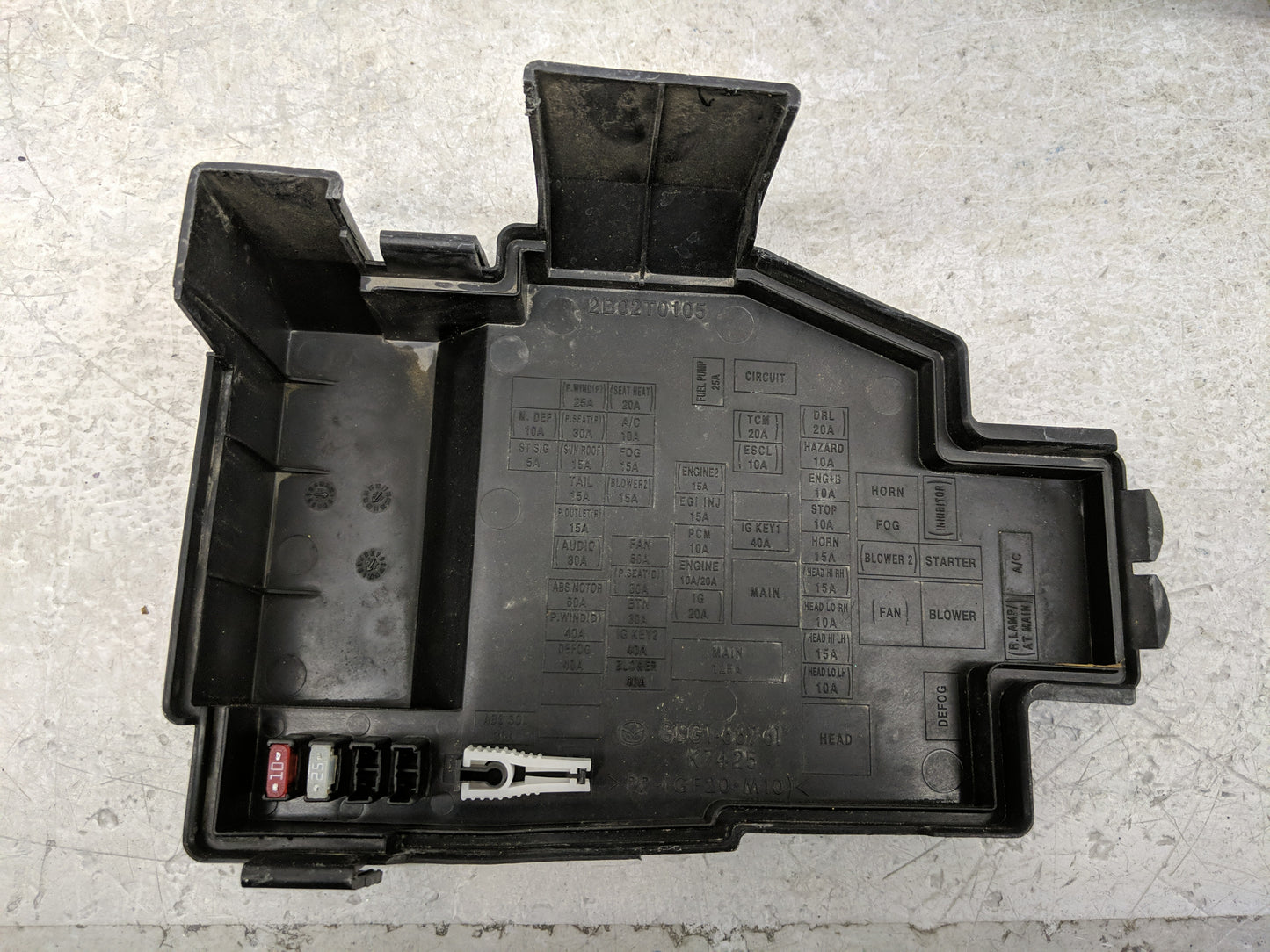 2011-2013 Mazda 6 Fusebox Fuse Box Panel Relay Module P/N:KD45-675X0 C Fits Fits 2011 2012 2013 OEM Used Auto Parts - Oemuse