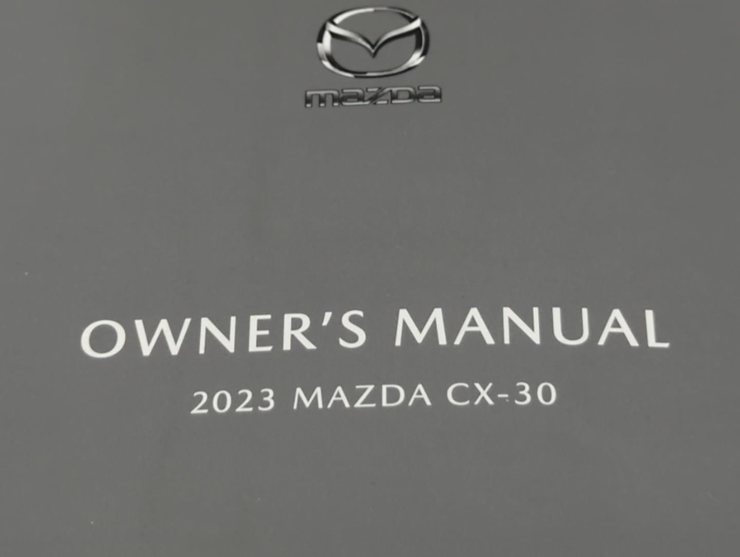 2013 Mazda Cx-30 Owners Manual Book Guide P/N:9999-95-030C OEM Used Auto Parts - Oemusedautoparts1.com