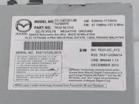 2013-2015 Mazda Cx-9 Radio AM FM Cd Player Receiver Replacement P/N:TK22 66 DV0 Fits Fits 2013 2014 2015 OEM Used Auto Parts