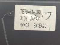 2010-2015 Mazda Cx-9 Climate Control Module Temperature AC/Heater Replacement P/N:TE70-61-190 Fits OEM Used Auto Parts - Oem