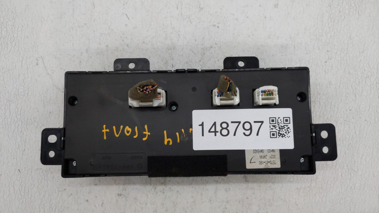 2010-2015 Mazda Cx-9 Climate Control Module Temperature AC/Heater Replacement P/N:TE70-61-190 Fits OEM Used Auto Parts - Oem