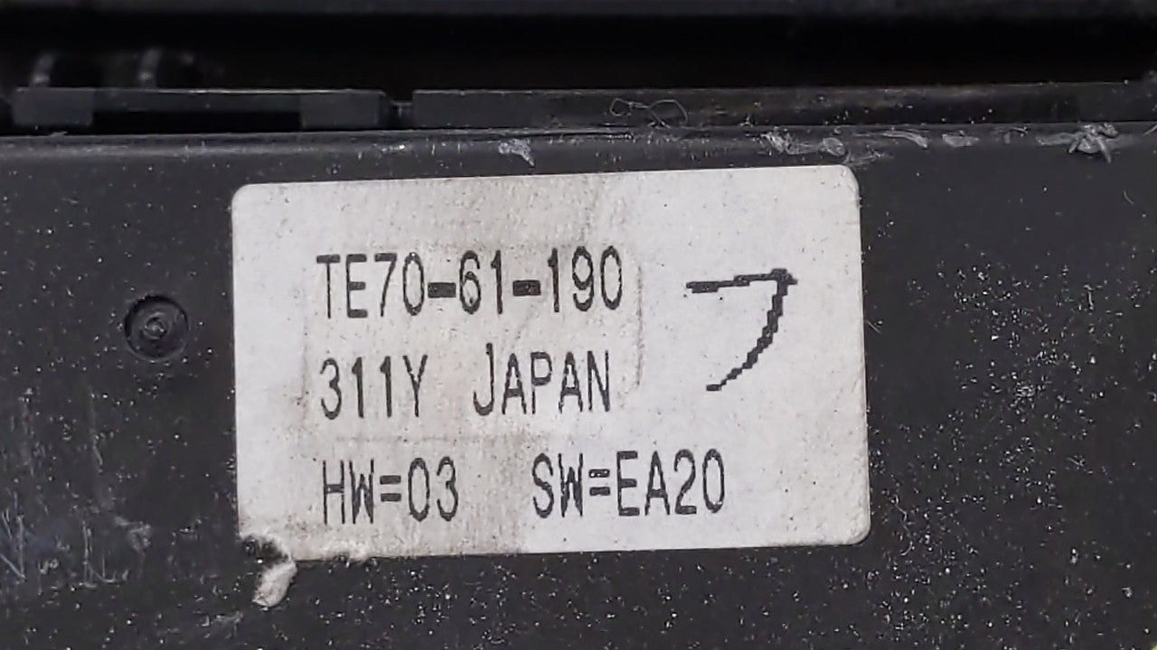 2010-2015 Mazda Cx-9 Climate Control Module Temperature AC/Heater Replacement P/N:TE70-61-190 Fits OEM Used Auto Parts - Oem