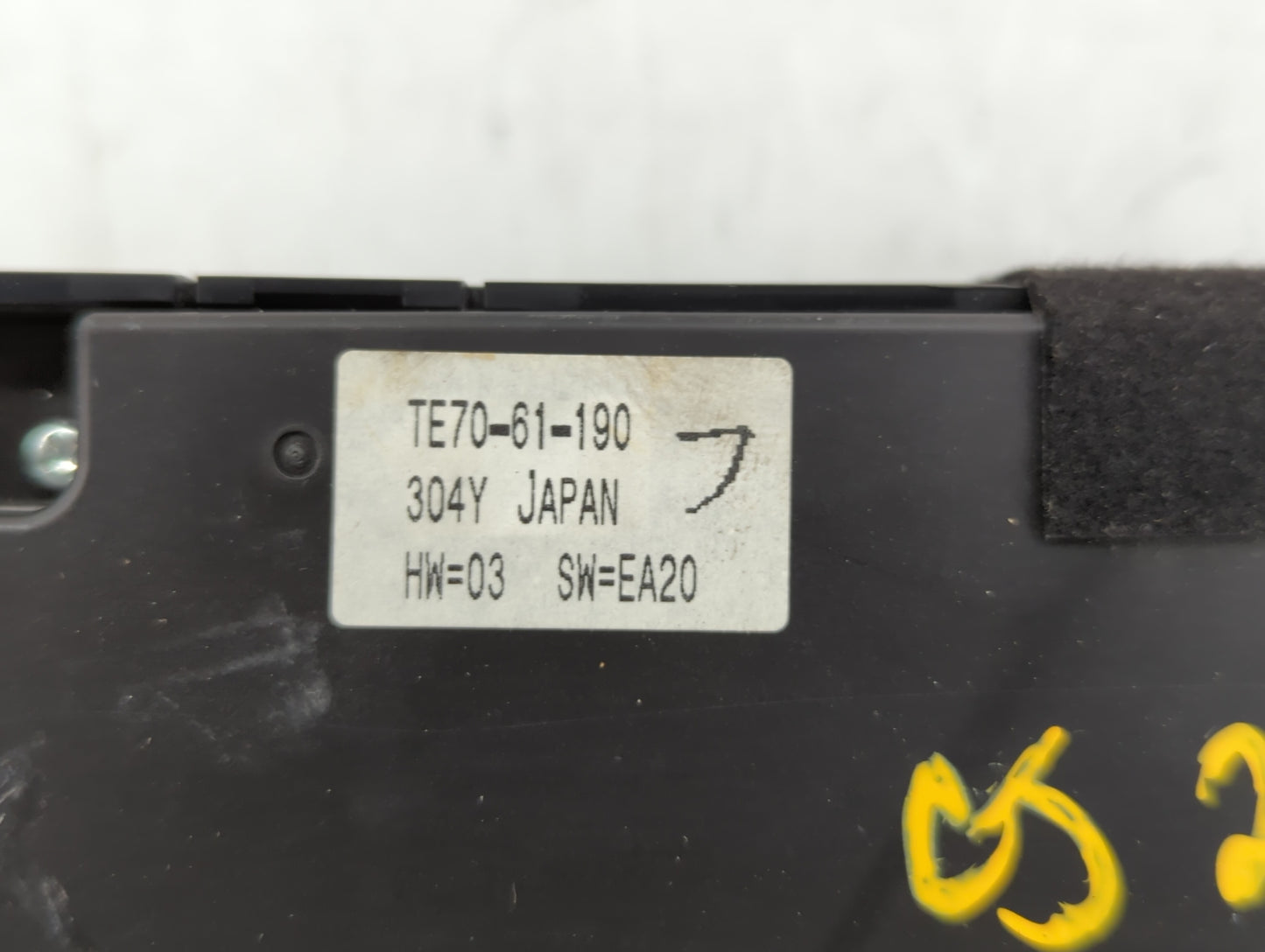 2010-2015 Mazda Cx-9 Climate Control Module Temperature AC/Heater Replacement P/N:TE70-61-190 Fits OEM Used Auto Parts - Oem