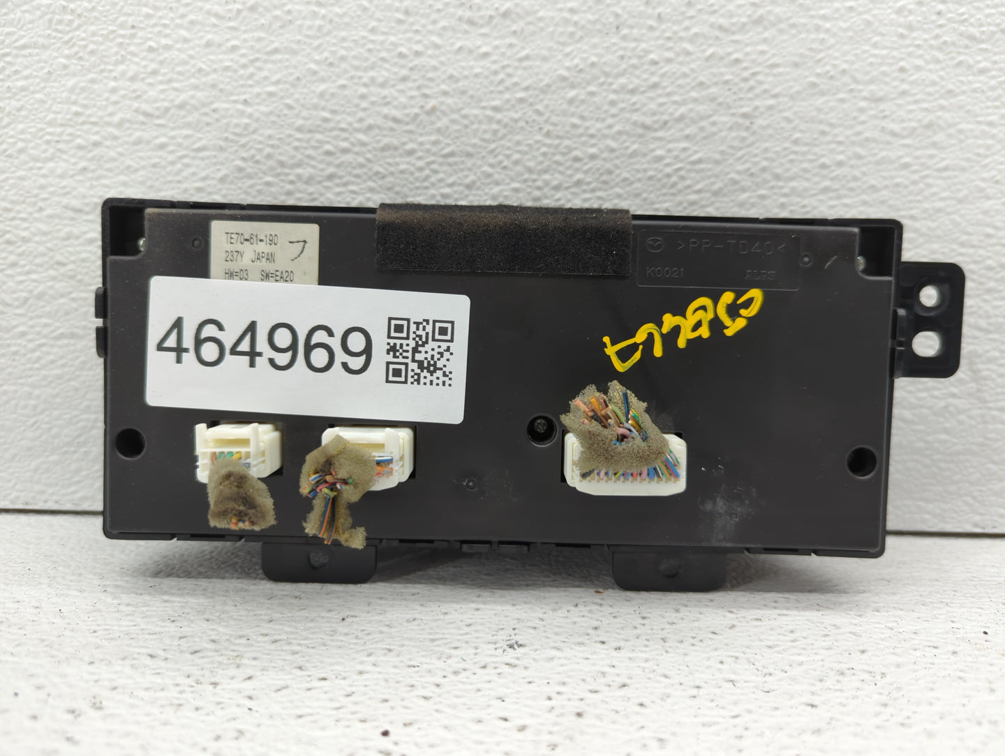 2010-2015 Mazda Cx-9 Climate Control Module Temperature AC/Heater Replacement P/N:TE70-61-190 Fits OEM Used Auto Parts - Oem