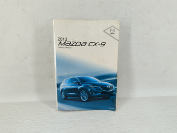 2013 Mazda Cx-9 Owners Manual Book Guide OEM Used Auto Parts - Oemusedautoparts1.com
