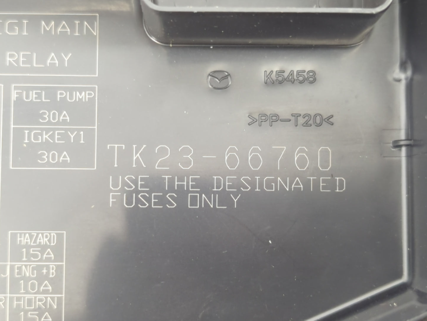 2013-2015 Mazda Cx-9 Fusebox Fuse Box Panel Relay Module P/N:TX23-66760 Fits Fits 2013 2014 2015 OEM Used Auto Parts - Oemus