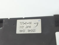 2010-2015 Mazda Cx-9 Climate Control Module Temperature AC/Heater Replacement P/N:TE70-61-190 Fits OEM Used Auto Parts - Oem