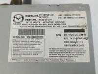 2013-2015 Mazda Cx-9 Radio AM FM Cd Player Receiver Replacement P/N:TK22 266 DV0 Fits Fits 2013 2014 2015 OEM Used Auto Part