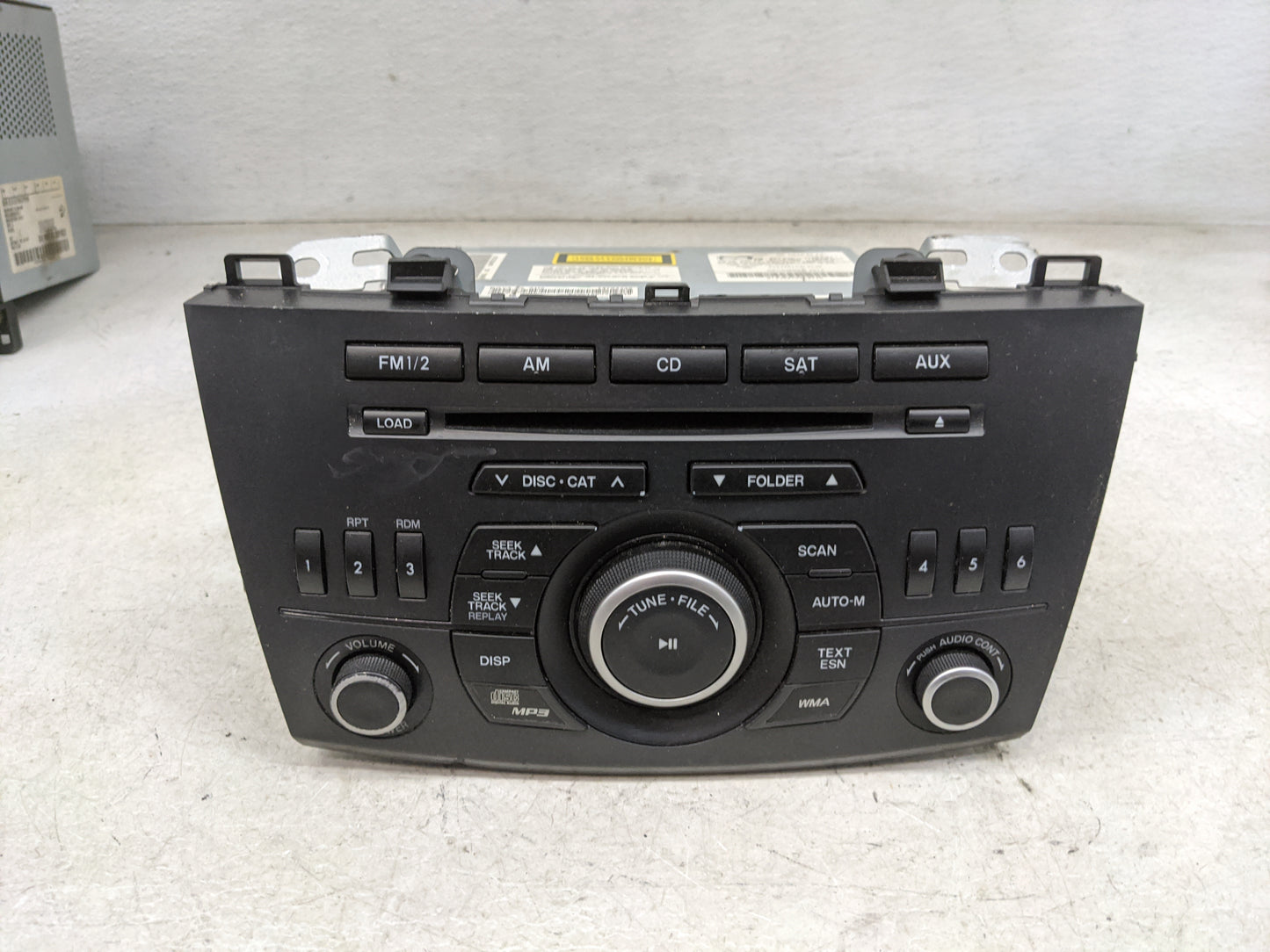 2013 Mazda Mazda3 Radio AM FM Cd Player Receiver Replacement P/N:14792746 BBM566AR0, 14793343, 14794348 Fits Fits 2012 OEM U