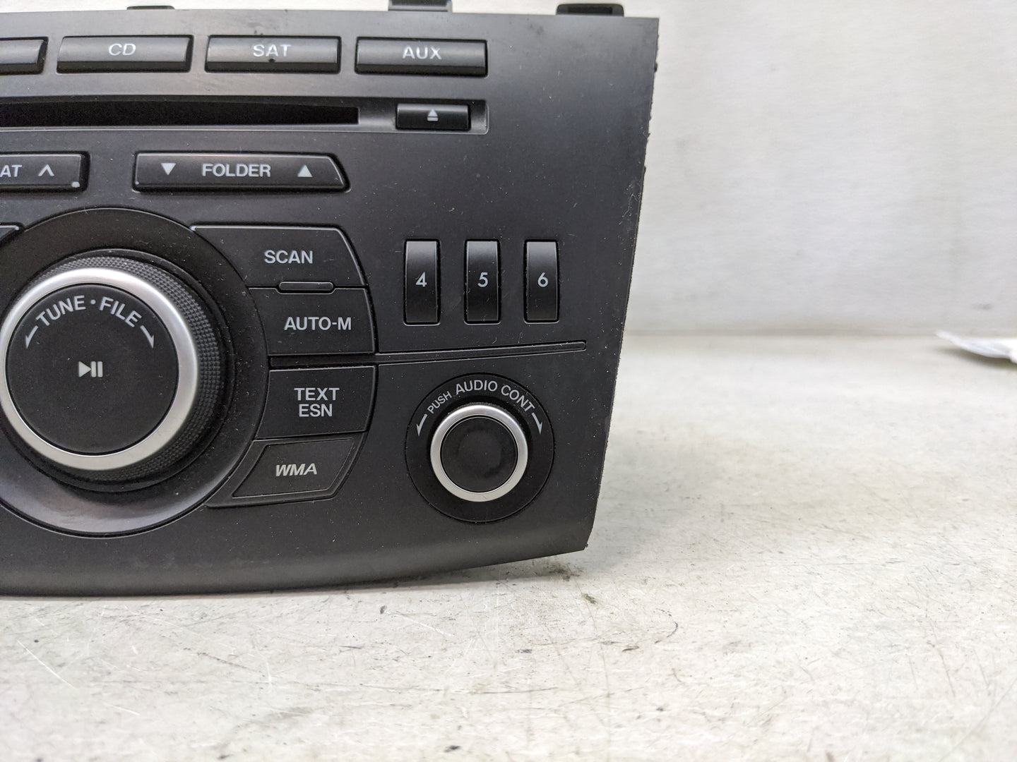 2013 Mazda Mazda3 Radio AM FM Cd Player Receiver Replacement P/N:14792746 BBM566AR0, 14793343, 14794348 Fits Fits 2012 OEM U