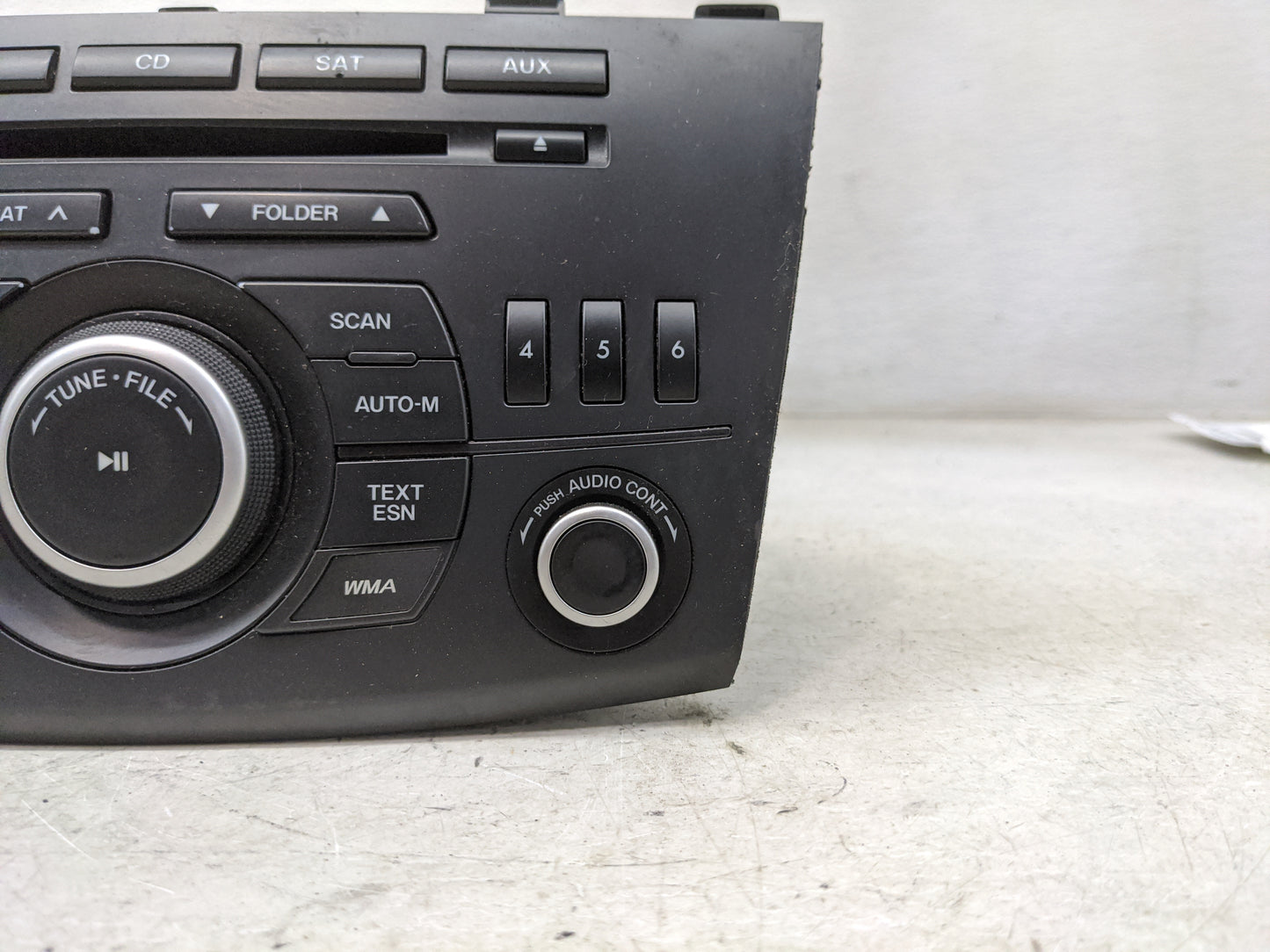 2013 Mazda Mazda3 Radio AM FM Cd Player Receiver Replacement P/N:14792746 BBM566AR0, 14793343, 14794348 Fits Fits 2012 OEM U