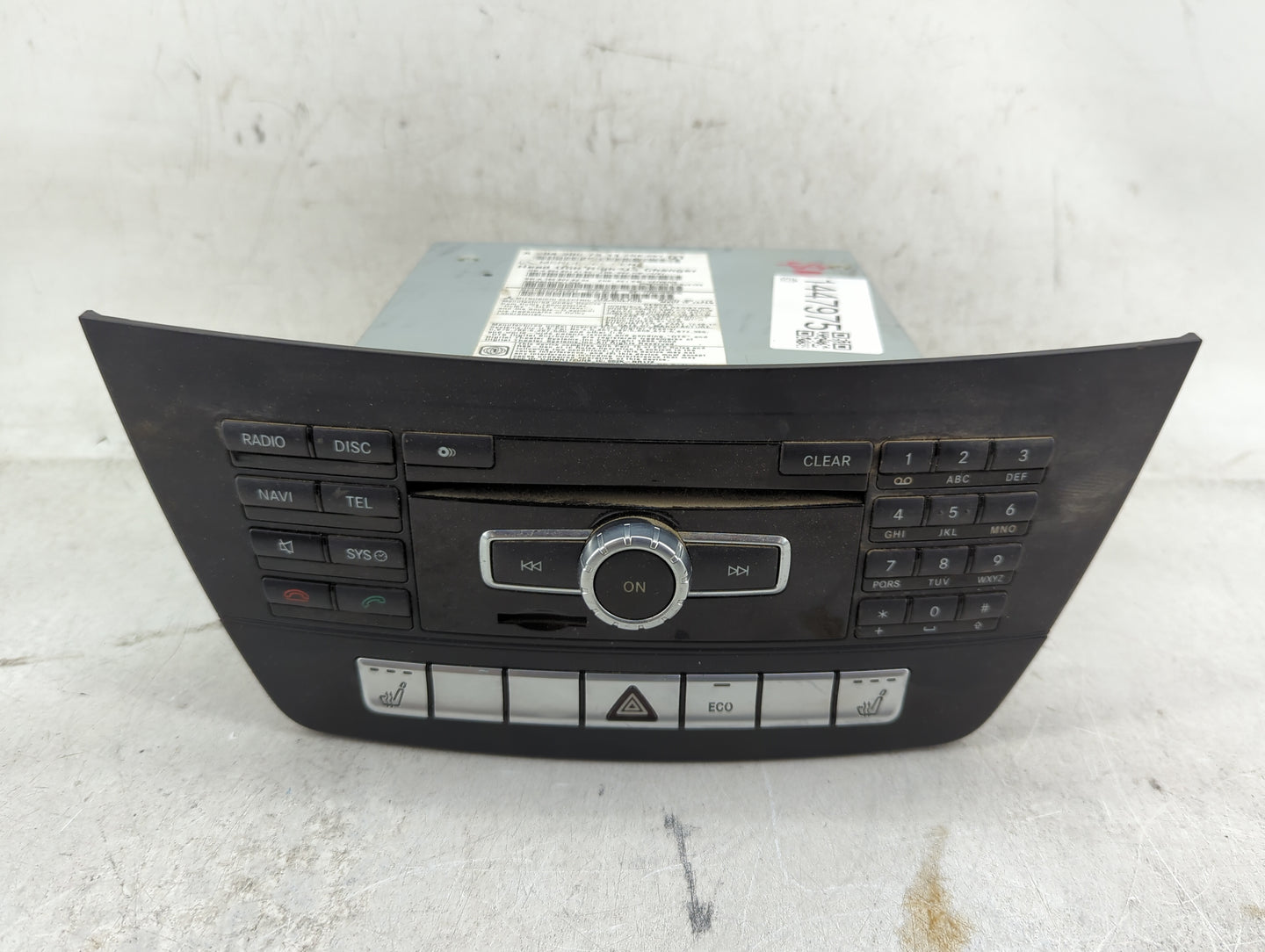 2013 Mercedes-Benz C-Class Radio AM FM Cd Player Receiver Replacement P/N:A2049007311 A2049014103, A1669029304 Fits OEM Used