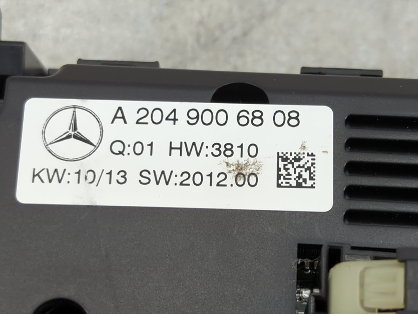 2013 Mercedes-Benz C-Class Climate Control Module Temperature AC/Heater Replacement P/N:A2049006808 Fits Fits 2014 2015 OEM 