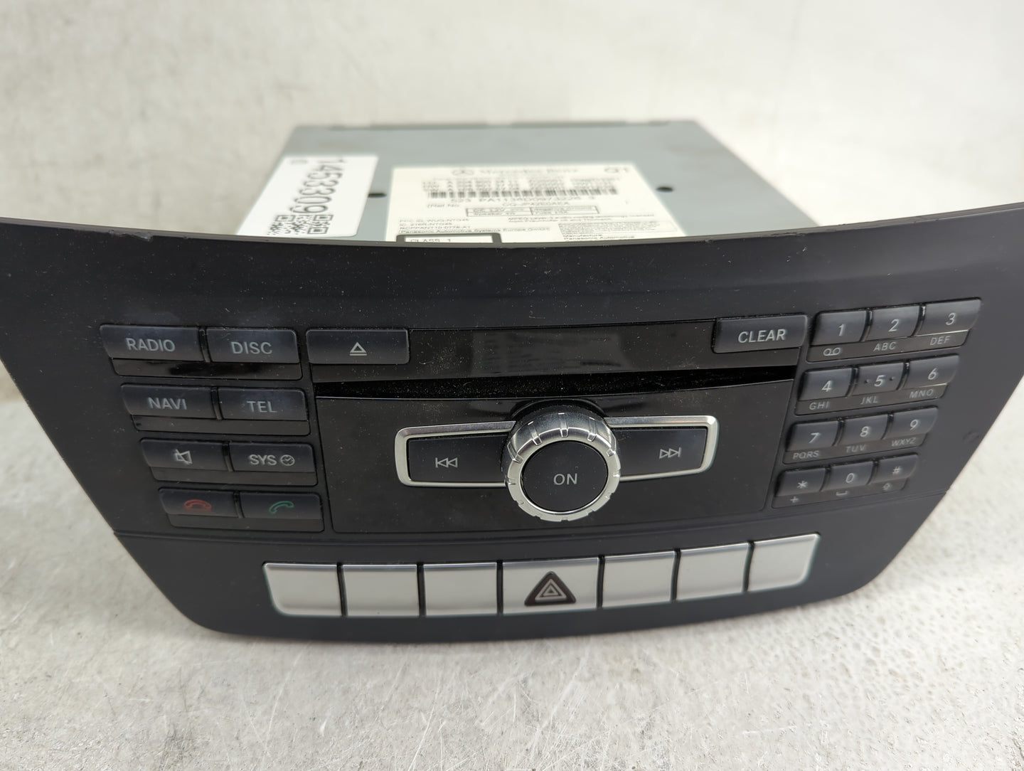 2013 Mercedes-Benz C-Class Radio AM FM Cd Player Receiver Replacement P/N:A2049003411 A2049013703, A1669025704, CQ-JP42E0AEA