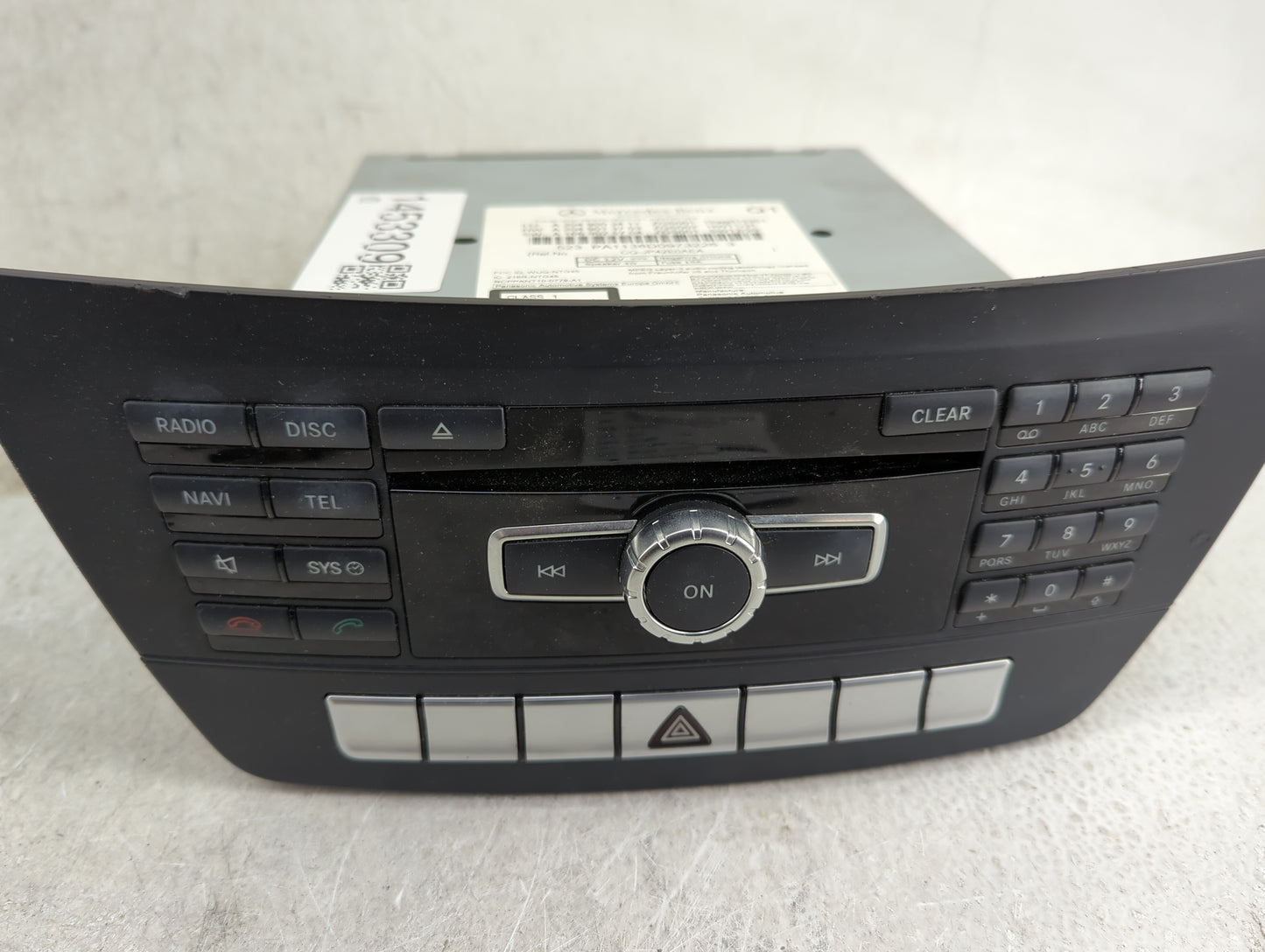 2013 Mercedes-Benz C-Class Radio AM FM Cd Player Receiver Replacement P/N:A2049003411 A2049013703, A1669025704, CQ-JP42E0AEA