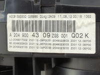 2013 Mercedes-Benz C-Class Instrument Cluster Speedometer Gauges P/N:A2C81592500 A2049004309, 2049017002 Miles:118K Fits OEM