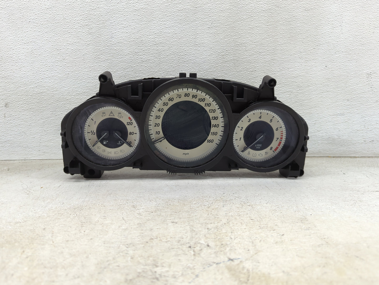 2013 Mercedes-Benz C-Class Instrument Cluster Speedometer Gauges P/N:A2049004409 A2C81592600 Miles:91K Fits OEM Used Auto Pa