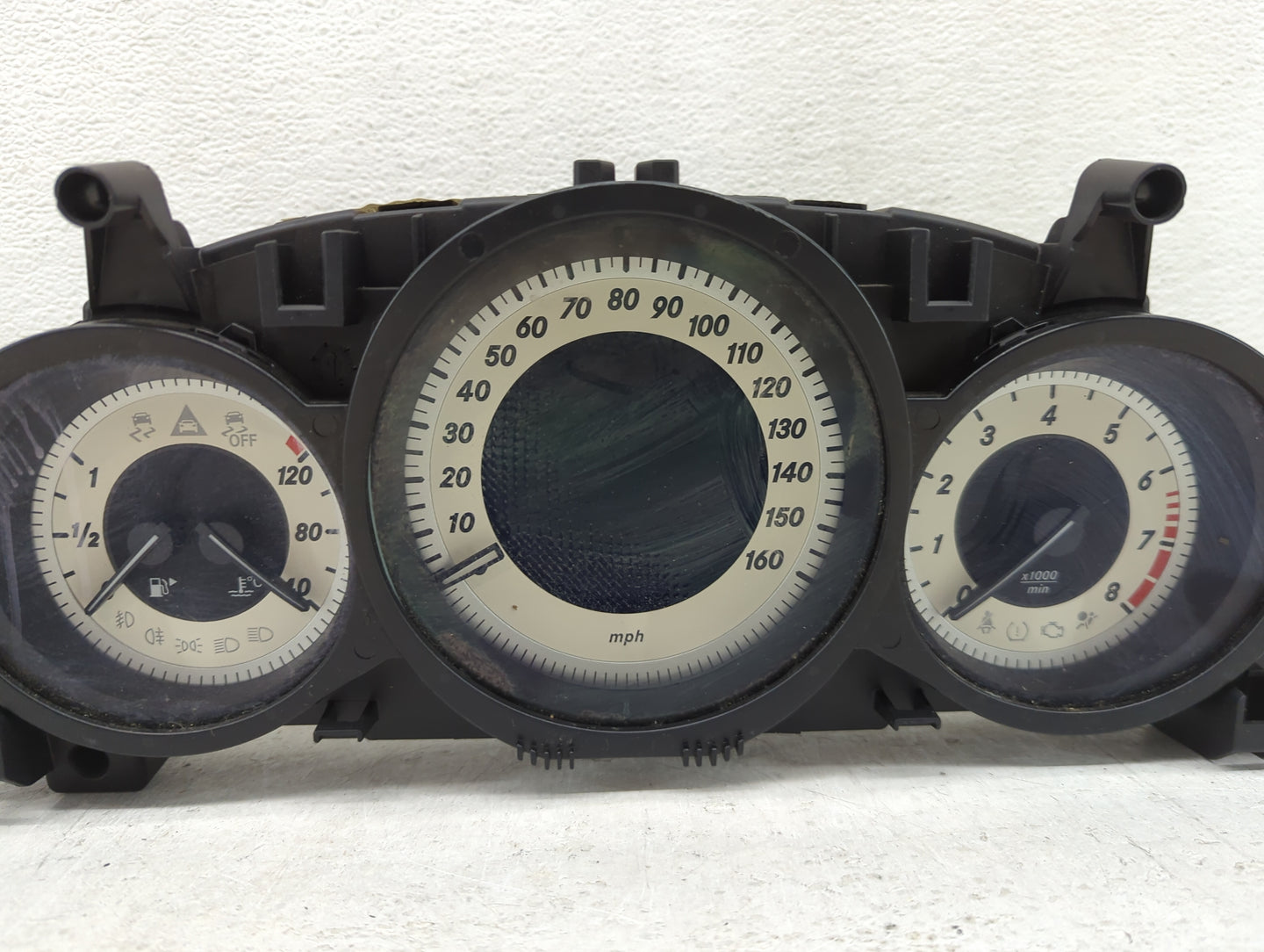 2013 Mercedes-Benz C-Class Instrument Cluster Speedometer Gauges P/N:A2049004409 A2C81592600 Miles:91K Fits OEM Used Auto Pa