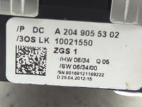 2013 Mercedes-Benz C-Class Master Power Window Switch Replacement Driver Side Left P/N:A2049055302 10021550 Fits OEM Used Au