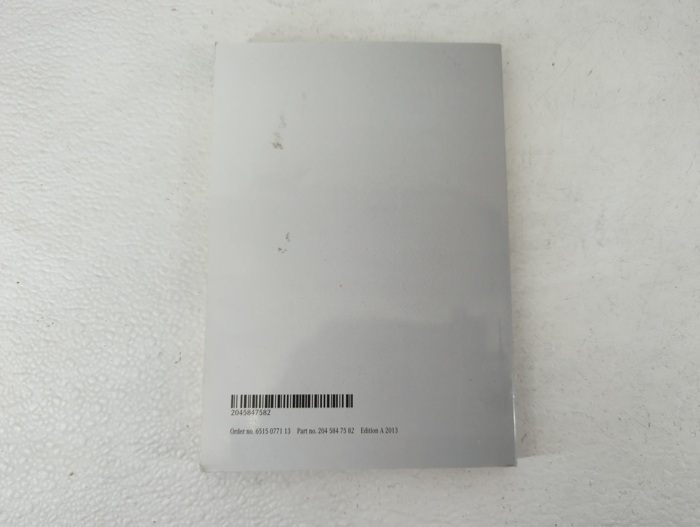 2013 Mercedes-Benz C240 Owners Manual Book Guide P/N:204 584 75 82 OEM Used Auto Parts - Oemusedautoparts1.com