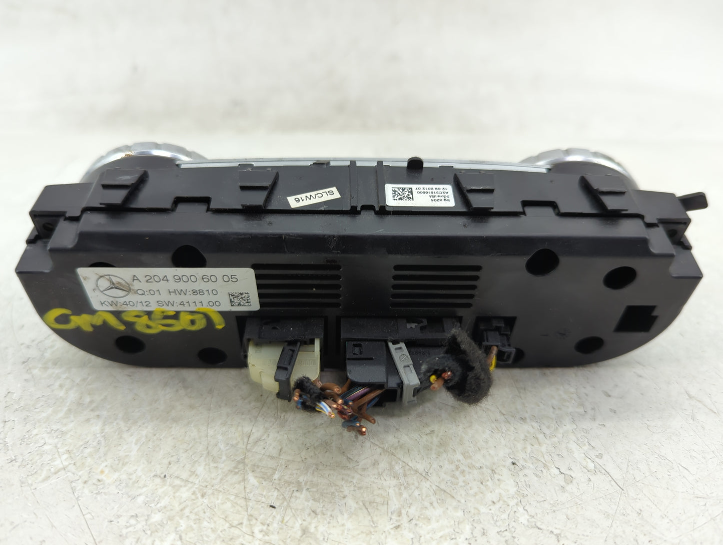2013-2014 Mercedes-Benz C250 Climate Control Module Temperature AC/Heater Replacement P/N:A 204 900 60 05 Fits Fits 2013 201