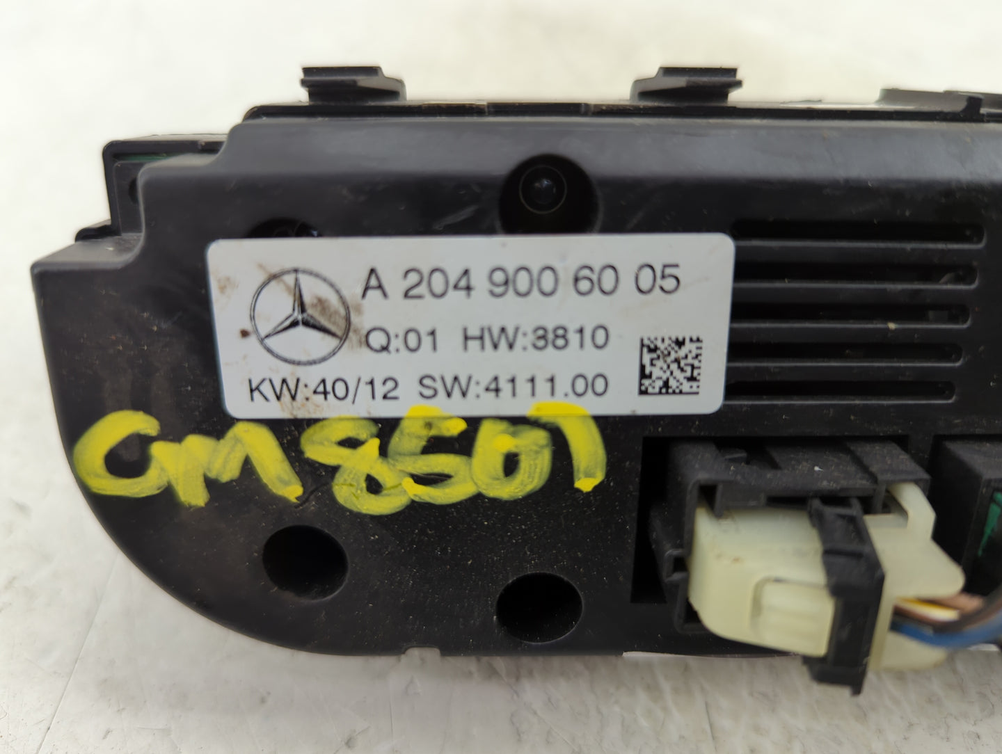 2013-2014 Mercedes-Benz C250 Climate Control Module Temperature AC/Heater Replacement P/N:A 204 900 60 05 Fits Fits 2013 201