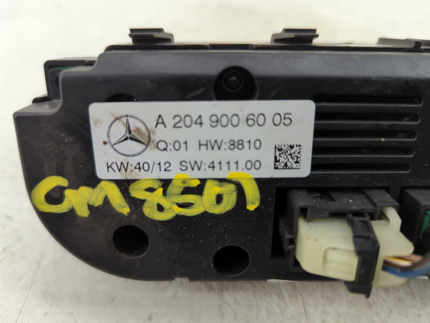 2013-2014 Mercedes-Benz C250 Climate Control Module Temperature AC/Heater Replacement P/N:A 204 900 60 05 Fits Fits 2013 201