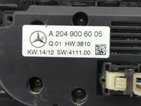2013-2014 Mercedes-Benz C250 Climate Control Module Temperature AC/Heater Replacement P/N:A 204 900 60 05 Fits Fits 2013 201