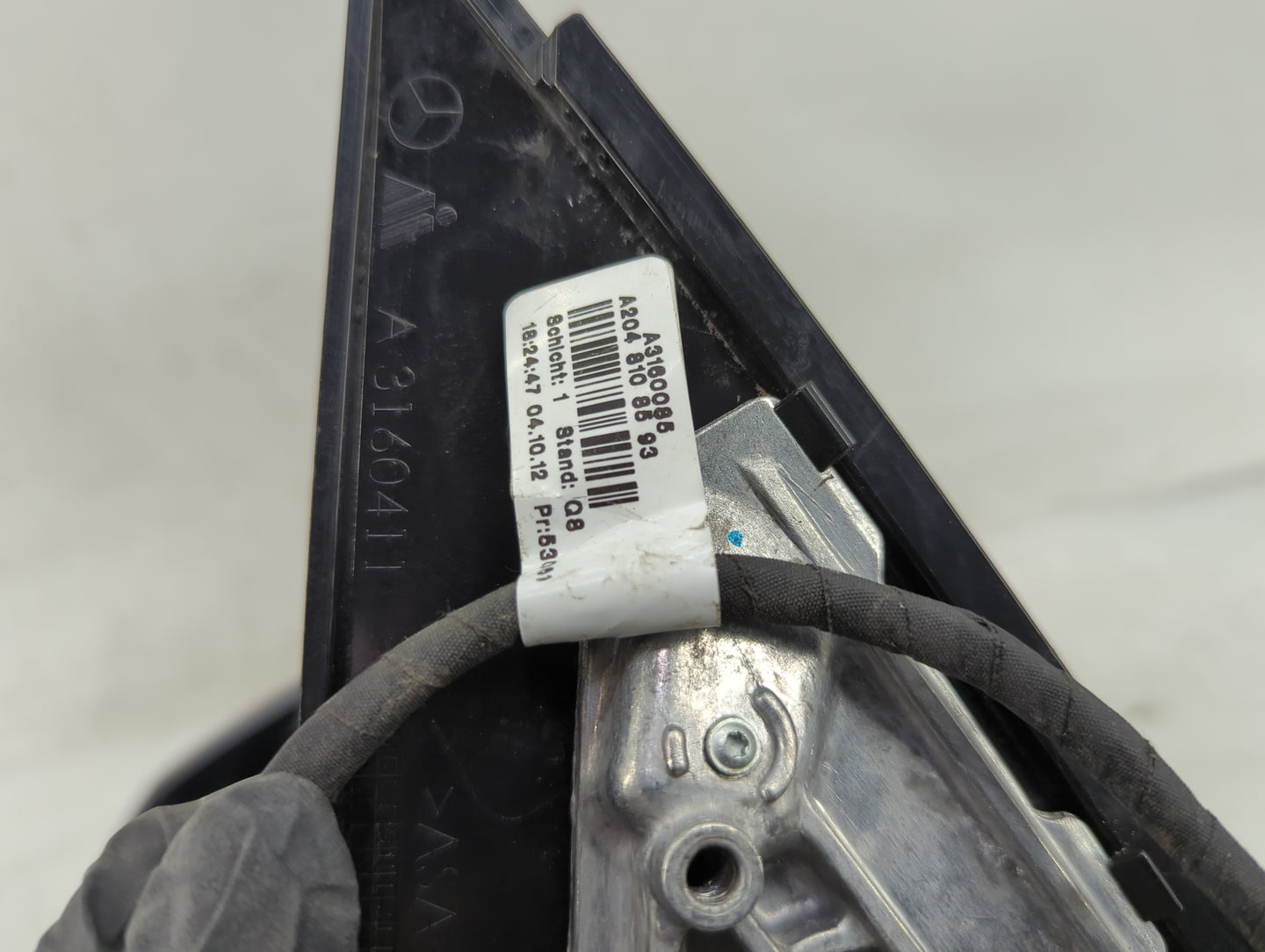 2012-2014 Mercedes-Benz C250 Driver Side View Mirror - Left Door Mirror OEM Used - Oemusedautoparts1.com