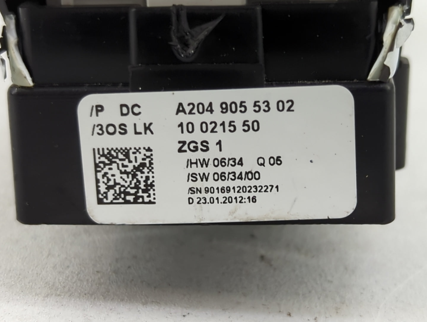 2011-2014 Mercedes-Benz C250 Master Power Window Switch Replacement Driver Side Left P/N:A2049055302 10021550 Fits OEM Used 