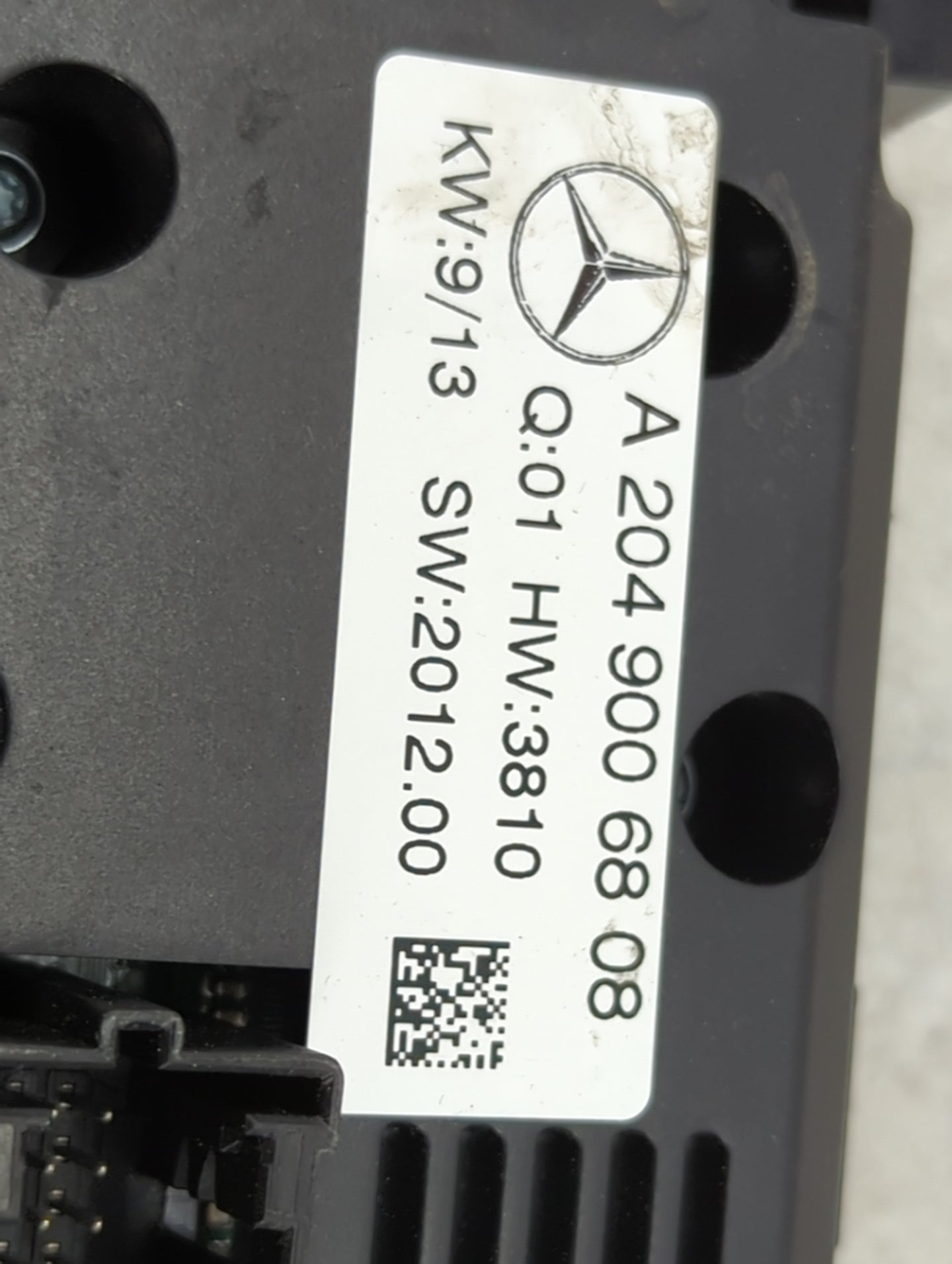 2013-2014 Mercedes-Benz C250 Climate Control Module Temperature AC/Heater Replacement P/N:A 204 900 68 08 Fits Fits 2013 201